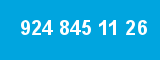 924 845 11 26 924 845 11 26